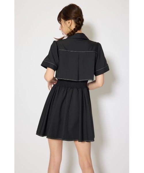 美品 リエンダ rienda 半袖ワンピース    レディース F rienda｜リエンダのワンピース（半袖）通販 - ZOZOTOWN