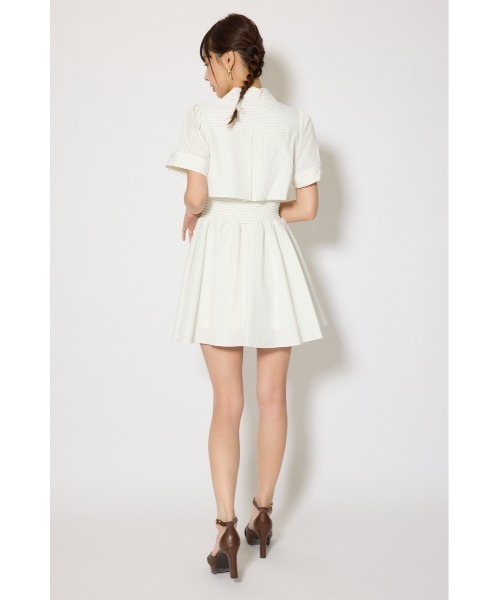 rienda(リエンダ)の「【伝説のバズりワンピ】バストフレアミニワンピース 春服 夏服(ワンピース・レディース・ホワイト系その他/ピンク/ブラック/ライトブルー・SMALL/MEDIUM)」の7枚目の写真
