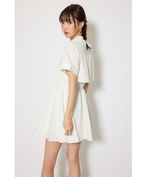 rienda(リエンダ)の「【伝説のバズりワンピ】バストフレアミニワンピース 春服 夏服(ワンピース・レディース・ホワイト系その他/ピンク/ブラック/ライトブルー・SMALL/MEDIUM)」の9枚目の写真