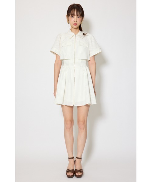rienda(リエンダ)の「【伝説のバズりワンピ】バストフレアミニワンピース 春服 夏服(ワンピース・レディース・ホワイト系その他/ピンク/ブラック/ライトブルー・SMALL/MEDIUM)」の10枚目の写真