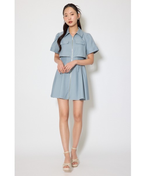 rienda(リエンダ)の「【伝説のバズりワンピ】バストフレアミニワンピース 春服 夏服(ワンピース・レディース・ホワイト系その他/ピンク/ブラック/ライトブルー・SMALL/MEDIUM)」の17枚目の写真