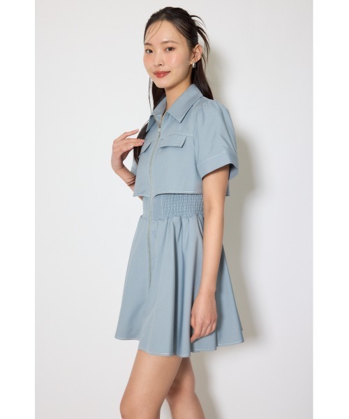 rienda(リエンダ)の「【伝説のバズりワンピ】バストフレアミニワンピース 春服 夏服(ワンピース・レディース・ホワイト系その他/ピンク/ブラック/ライトブルー・SMALL/MEDIUM)」の21枚目の写真