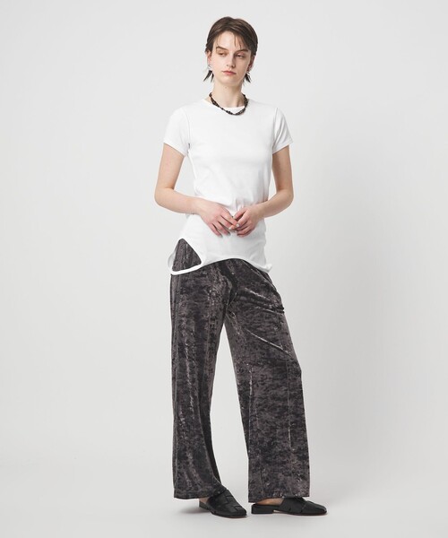 ASTRAET(アストラット)の「<ASTRAET>2WAY クルーネックTシャツ(Tシャツ/カットソー・レディース・ナチュラル/ホワイト/ダークグレー・FREE)」の4枚目の写真