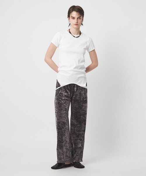 ASTRAET(アストラット)の「<ASTRAET>2WAY クルーネックTシャツ(Tシャツ/カットソー・レディース・ナチュラル/ホワイト/ダークグレー・FREE)」の5枚目の写真