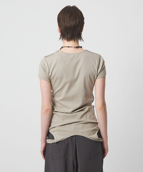 ASTRAET(アストラット)の「<ASTRAET>2WAY クルーネックTシャツ(Tシャツ/カットソー・レディース・ナチュラル/ホワイト/ダークグレー・FREE)」の20枚目の写真