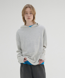 NOUN（ノウン）の「waffle hooded t-shirts (oatmeal)（パーカー）」