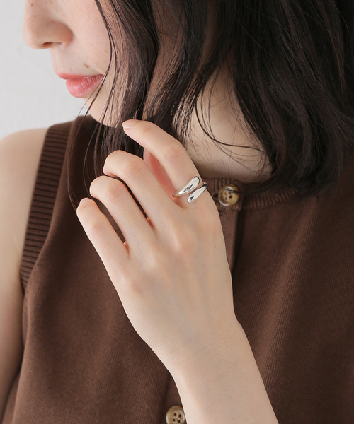 IRIS47(イリスフォーセブン)の「【IRIS47/イリスフォーセブン 】drop ring:リング(リング・レディース・シルバー・13/11)」の2枚目の写真