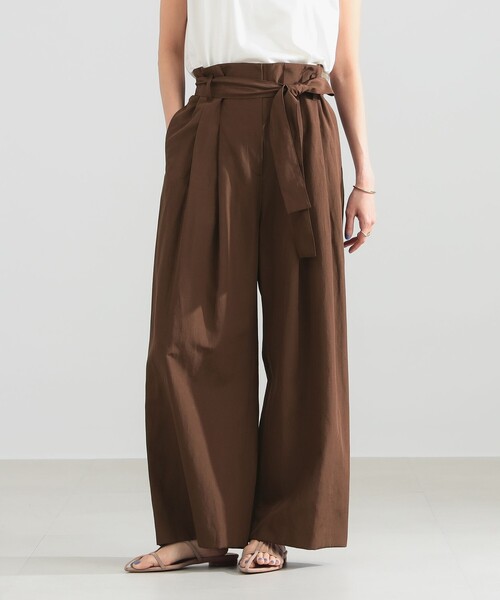 Demi-Luxe BEAMS(デミルクス ビームス)の「ハイウエスト 2タック パンツ(その他パンツ・レディース・ブラウン/ネイビー・36/38)」の1枚目の写真