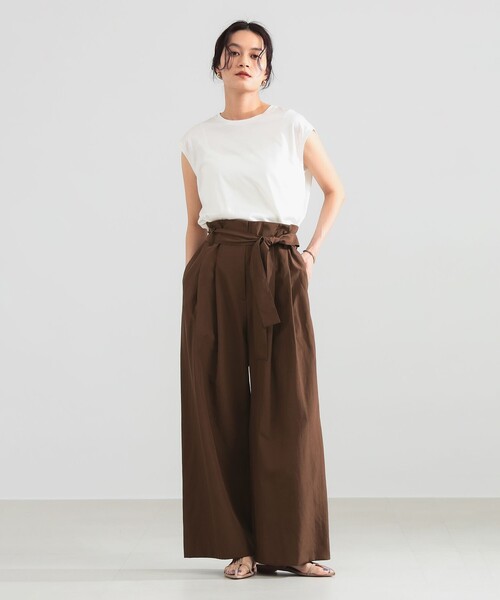 Demi-Luxe BEAMS(デミルクス ビームス)の「ハイウエスト 2タック パンツ(その他パンツ・レディース・ブラウン/ネイビー・36/38)」の10枚目の写真