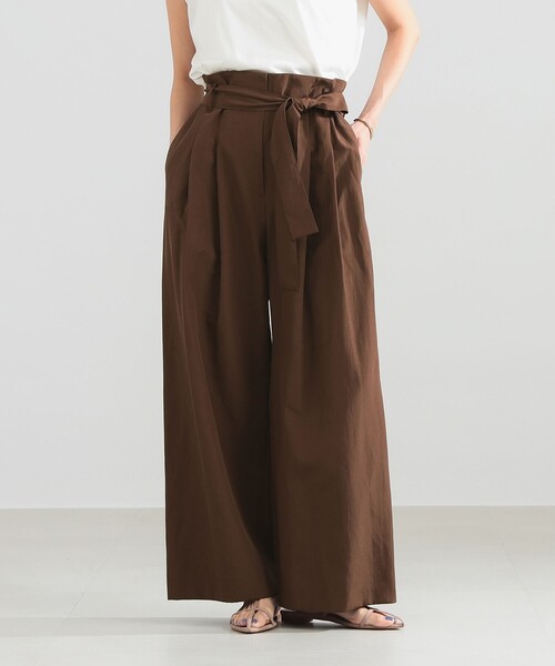 Demi-Luxe BEAMS(デミルクス ビームス)の「ハイウエスト 2タック パンツ(その他パンツ・レディース・ブラウン/ネイビー・36/38)」の7枚目の写真