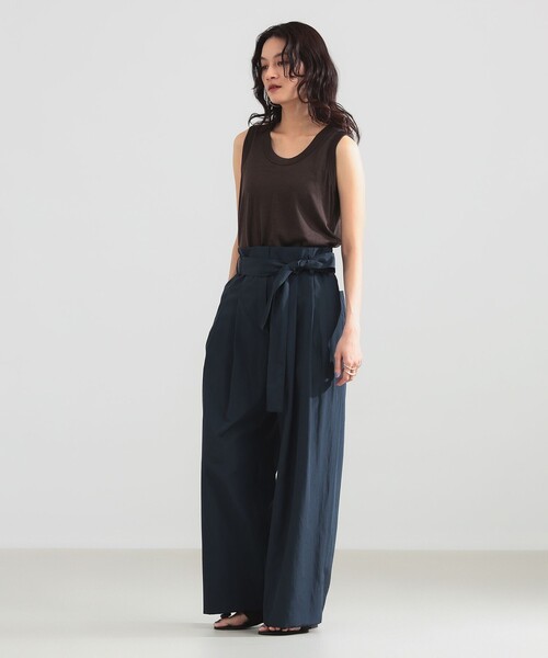 Demi-Luxe BEAMS(デミルクス ビームス)の「ハイウエスト 2タック パンツ(その他パンツ・レディース・ブラウン/ネイビー・36/38)」の5枚目の写真