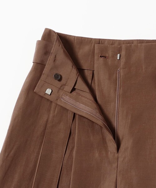 Demi-Luxe BEAMS(デミルクス ビームス)の「ハイウエスト 2タック パンツ(その他パンツ・レディース・ブラウン/ネイビー・36/38)」の14枚目の写真
