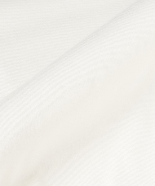 three dots(スリードッツ)の「スビン28 ジャージー VネックTシャツ(Tシャツ/カットソー・レディース・レモンイエロー/ネイビー/ホワイト系その他・SMALL)」の4枚目の写真