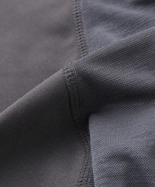 PULP/417EDIFICE(パルプフォーワンセブンエディフィス)の「SAN SAN GEAR / サンサンギア WAVE LONG SLEEVE(パーカー・メンズ・ブラック/チャコールグレー・1/2)」の8枚目の写真