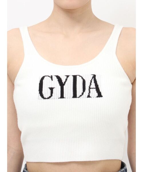 GYDA（ジェイダ）の「GYDA jacquardタンクニットトップス（キャミソール・レディース・ベージュ/ブラック/グレー/オフホワイト・FREE）」の19枚目の写真