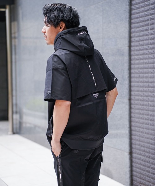 LUXE/R GOLF(ラグジュ ゴルフ)の「(RM)【LUXE/R GOLF】ストレッチ クロス ジップ パーカー 半袖 パーカ(パーカー・メンズ・ホワイト/ダークグレー/カーキ/ブラック・X-LARGE/LARGE/MEDIUM)」の13枚目の写真