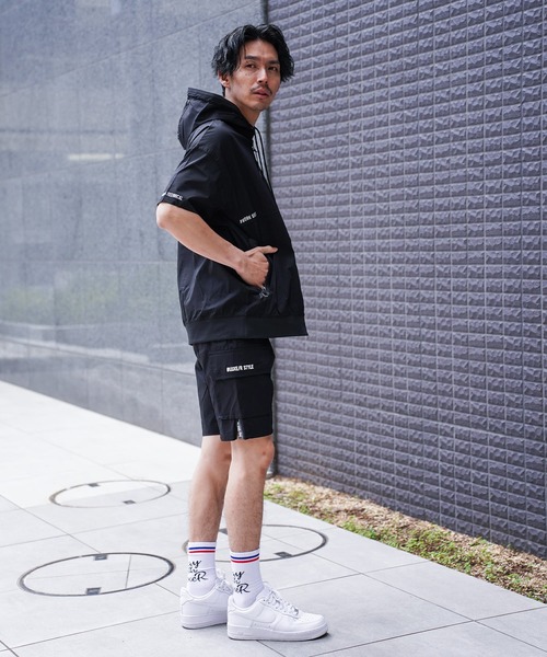 LUXE/R GOLF(ラグジュ ゴルフ)の「(RM)【LUXE/R GOLF】ストレッチ クロス ジップ パーカー 半袖 パーカ(パーカー・メンズ・ホワイト/ダークグレー/カーキ/ブラック・X-LARGE/LARGE/MEDIUM)」の21枚目の写真