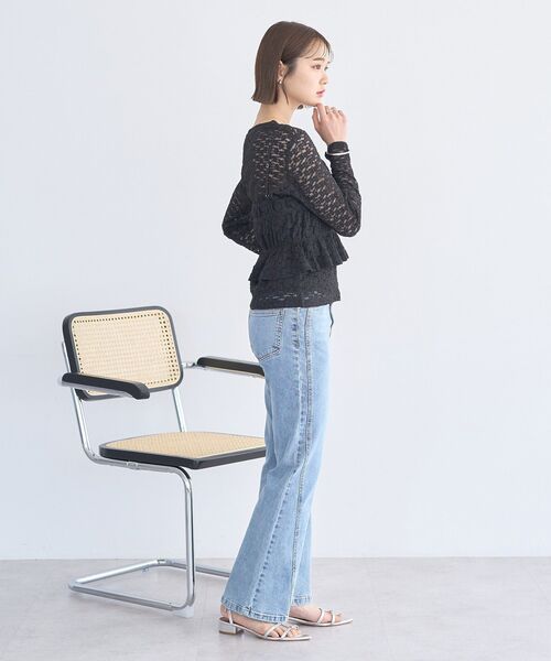 earth music&ecology(アースミュージックアンドエコロジー)の「SET2点カットレースプルオーバー+ビスチェ(Tシャツ/カットソー・レディース・ブラック/その他/アイボリー・FREE)」の9枚目の写真