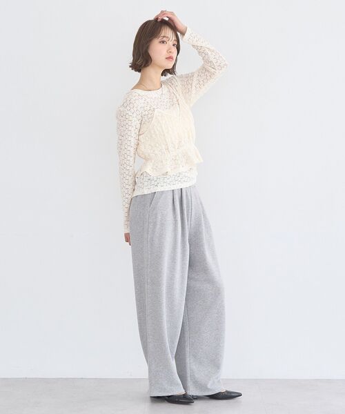 earth music&ecology(アースミュージックアンドエコロジー)の「SET2点カットレースプルオーバー+ビスチェ(Tシャツ/カットソー・レディース・ブラック/その他/アイボリー・FREE)」の18枚目の写真