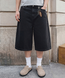 ANOLORCODE（アノローコード）の「ノードハーフデニムパンツ（ブラック）（その他パンツ）」