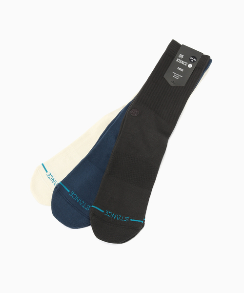 STANCE(スタンス)の「STANCE/スタンス ICON 3 PACK+(ソックス/靴下・メンズ・その他/ホワイト・FREE)」の2枚目の写真