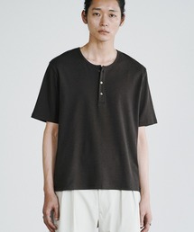 WYM LIDNM | REFINED RIB STRETCH HENLEY TEE(Tシャツ/カットソー)