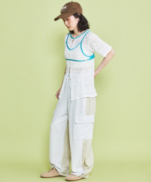 MIRROR STOKE（ミラーストーク）の「【ZOZO限定】LACE BUSTIER SET/レースビスチェレイヤードセット（Tシャツ/カットソー・レディース・アイボリー/オフホワイト・MEDIUM）」の11枚目の写真