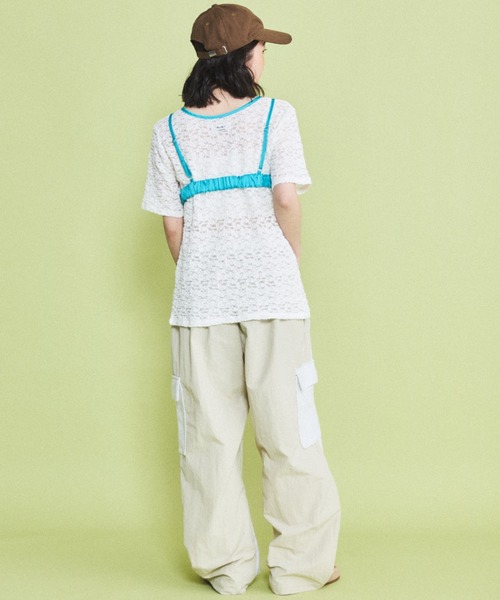 MIRROR STOKE（ミラーストーク）の「【ZOZO限定】LACE BUSTIER SET/レースビスチェレイヤードセット（Tシャツ/カットソー・レディース・アイボリー/オフホワイト・MEDIUM）」の13枚目の写真