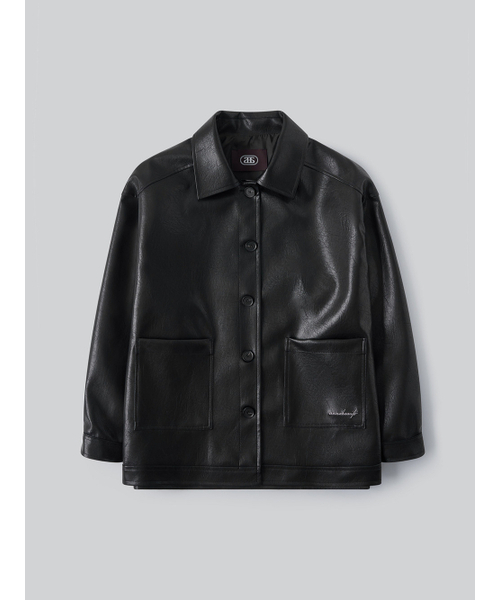 ANNEHEARTS(アンハーツ)の「Urban Overfit Veagn Leather Jacket_BLACK(ライダースジャケット・レディース・その他・SMALL/MEDIUM)」の2枚目の写真