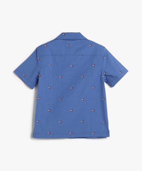TOMMY HILFIGER(トミーヒルフィガー)の「BOYS ストレッチポプリンショートスリーブフラッグシャツ(シャツ/ブラウス・キッズ・ブルー・140cm/150cm/160cm/130cm)」の6枚目の写真