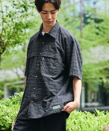 Foxfire | Foxfire/フォックスファイヤー 別注 フィッシングポケット ショートスリーブ シアサッカー スピンドル チェックシャツ(シャツ/ブラウス)