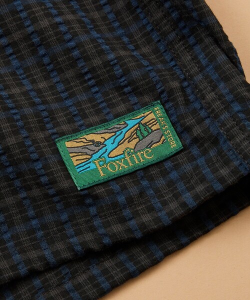 Foxfire（フォックスファイヤー）の「Foxfire/フォックスファイヤー 別注 フィッシングポケット ショートスリーブ シアサッカー スピンドル チェックシャツ（シャツ/ブラウス・メンズ・ベージュ/ブラック/チャコールグレー・LARGE/MEDIUM）」の13枚目の写真