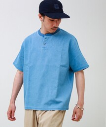 【セットアップ対応】メッシュデニムヘンリーTEE