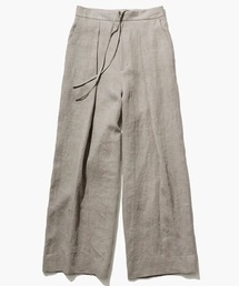 【ATON/エイトン】LINEN TWILL TUCKED EASY PANTS/リネンツイルタックイージーパンツ
