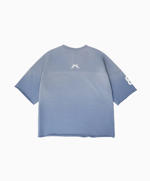 HELLO SUNRISE（ハローサンライズ）の「HNT Football Tee_VTG Blue（Tシャツ/カットソー・レディース・スカイブルー・SMALL/MEDIUM）」の3枚目の写真
