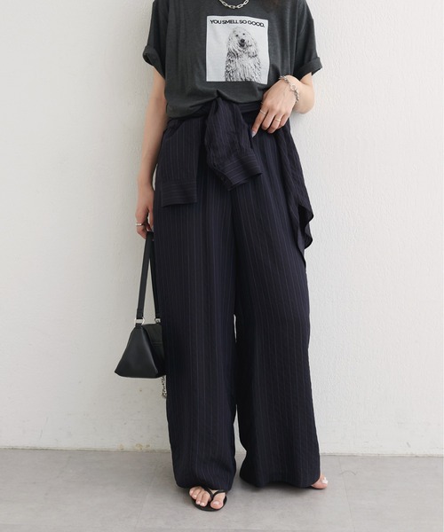 LARUTA(ラルータ)の「【LARUTA】ダブルストライプパンツ(その他パンツ・レディース・ブラウン/オフホワイト/ネイビー・MEDIUM)」の3枚目の写真