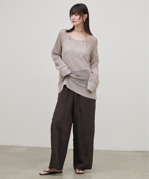 LARUTA(ラルータ)の「【LARUTA】ダブルストライプパンツ(その他パンツ・レディース・ブラウン/オフホワイト/ネイビー・MEDIUM)」の15枚目の写真