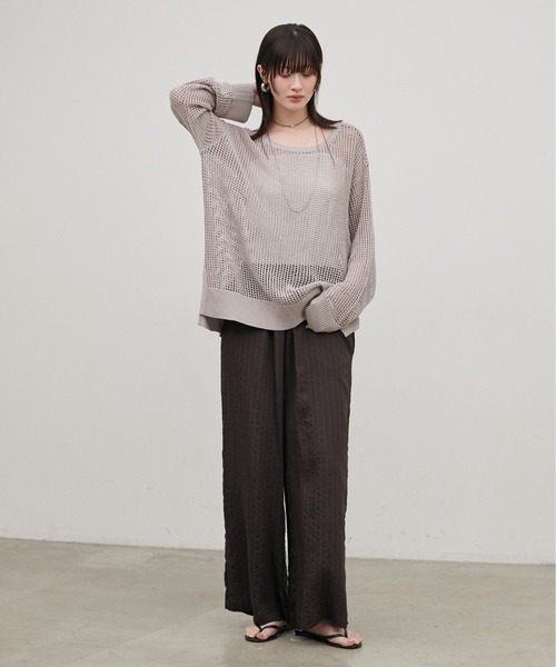 LARUTA(ラルータ)の「【LARUTA】ダブルストライプパンツ(その他パンツ・レディース・ブラウン/オフホワイト/ネイビー・MEDIUM)」の16枚目の写真