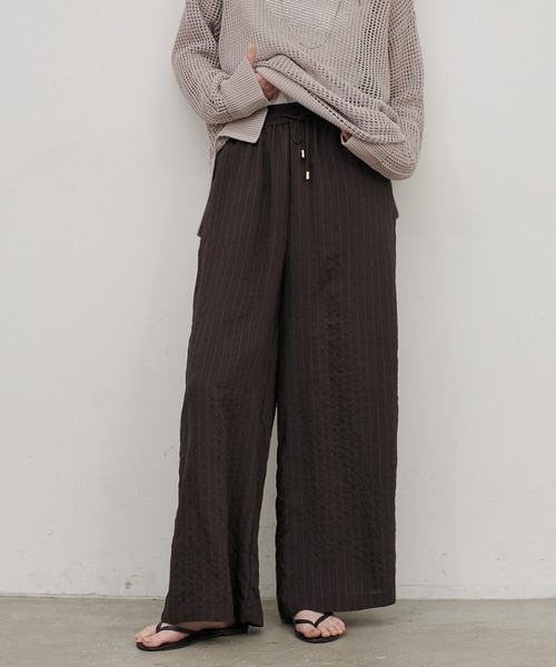 LARUTA(ラルータ)の「【LARUTA】ダブルストライプパンツ(その他パンツ・レディース・ブラウン/オフホワイト/ネイビー・MEDIUM)」の12枚目の写真