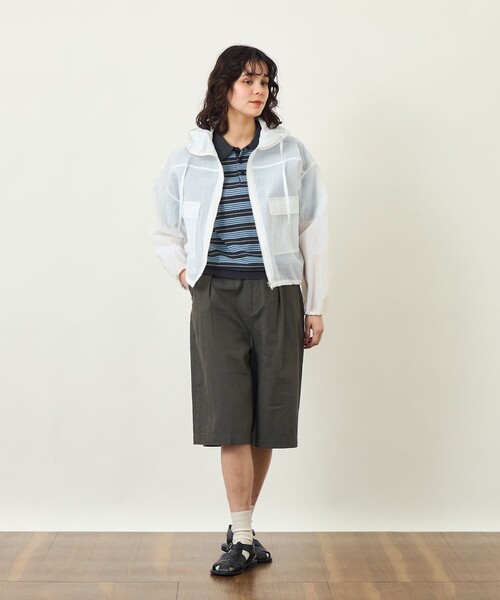 MACKINTOSH PHILOSOPHY(マッキントッシュ フィロソフィー)の「GREY LABEL リネンコットンヘリンボンハーフパンツ(その他パンツ・レディース・ベージュ系その他2・2/6/3)」の5枚目の写真
