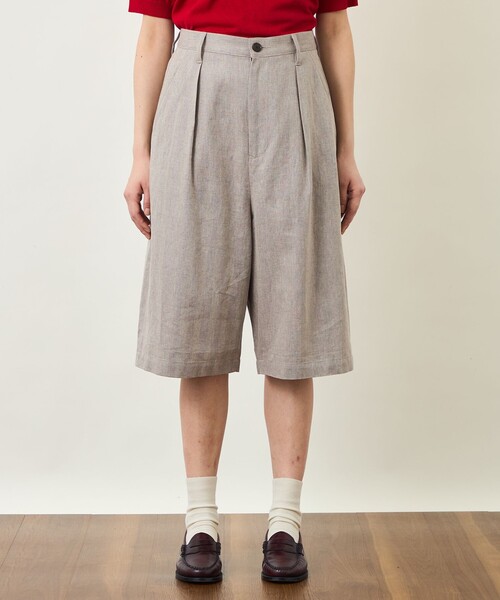 MACKINTOSH PHILOSOPHY(マッキントッシュ フィロソフィー)の「GREY LABEL リネンコットンヘリンボンハーフパンツ(その他パンツ・レディース・ベージュ系その他2・2/6/3)」の6枚目の写真