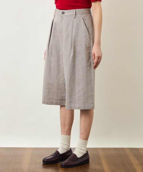MACKINTOSH PHILOSOPHY(マッキントッシュ フィロソフィー)の「GREY LABEL リネンコットンヘリンボンハーフパンツ(その他パンツ・レディース・ベージュ系その他2・2/6/3)」の7枚目の写真