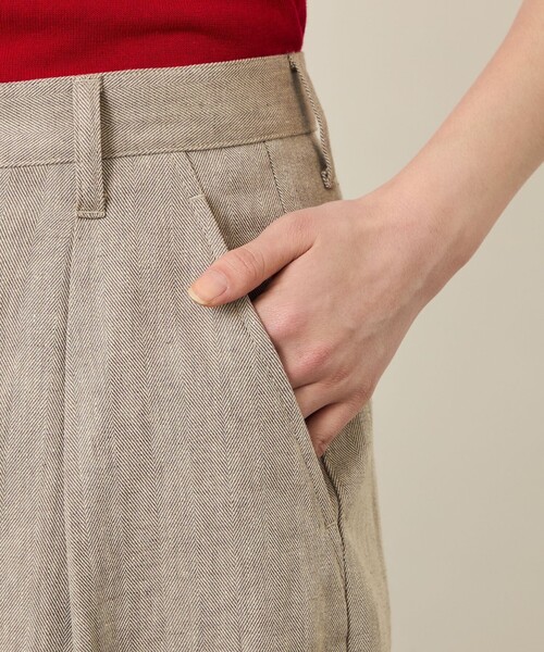 MACKINTOSH PHILOSOPHY(マッキントッシュ フィロソフィー)の「GREY LABEL リネンコットンヘリンボンハーフパンツ(その他パンツ・レディース・ベージュ系その他2・2/6/3)」の9枚目の写真