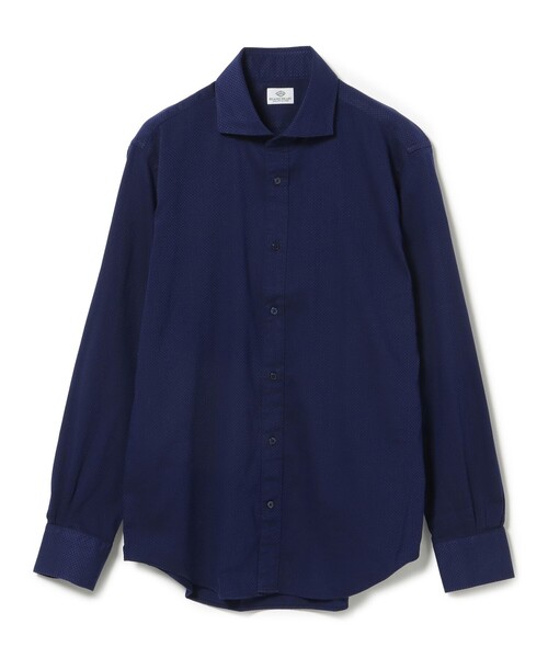 BEAMS HEART(ビームスハート)の「ヘリンボーン カッタウェイシャツ(シャツ/ブラウス・メンズ・ブルー/ネイビー/ホワイト・LARGE/X-LARGE)」の2枚目の写真