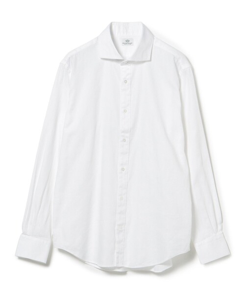 BEAMS HEART(ビームスハート)の「ヘリンボーン カッタウェイシャツ(シャツ/ブラウス・メンズ・ブルー/ネイビー/ホワイト・LARGE/X-LARGE)」の1枚目の写真