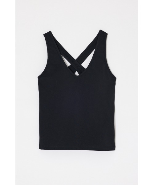 MOUSSY(マウジー)の「BACK CROSS CUP タンクトップ(タンクトップ・レディース・ブラック/ブルー系その他3/グレー系その他・FREE)」の16枚目の写真