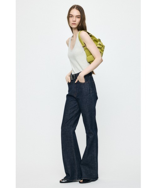 MOUSSY(マウジー)の「BACK CROSS CUP タンクトップ(タンクトップ・レディース・ブラック/ブルー系その他3/グレー系その他・FREE)」の5枚目の写真
