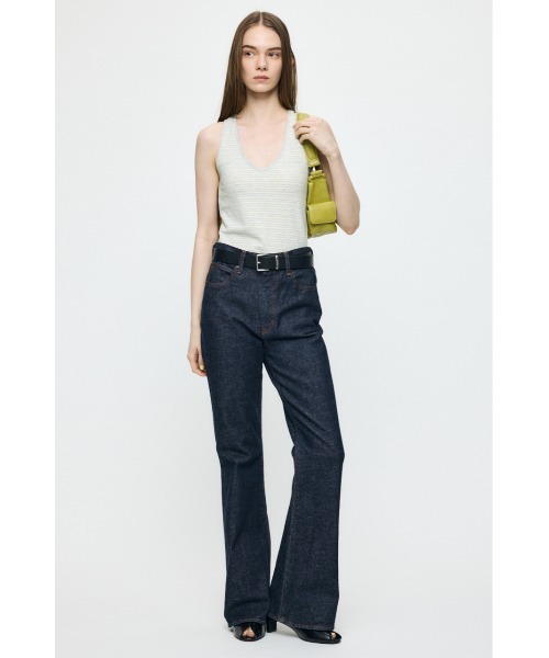 MOUSSY(マウジー)の「BACK CROSS CUP タンクトップ(タンクトップ・レディース・ブラック/ブルー系その他3/グレー系その他・FREE)」の6枚目の写真