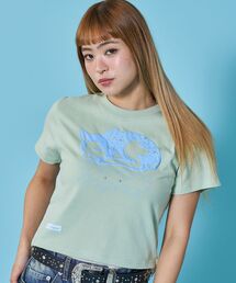SEQUENZ（シークエンズ）の「※WEB限定 / スタッズ / アニマル発砲プリントTシャツ / sqnz star bambi pt tee（Tシャツ/カットソー）」
