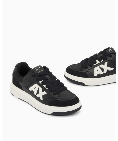 ARMANI EXCHANGE（アルマーニエクスチェンジ）の「【A|X アルマーニ エクスチェンジ】3Dロゴ スポーティ レースアップスニーカー（スニーカー・メンズ・ホワイト系/ブラック系・6/10/8/7.5/5.5/7/6.5/9.5/9/8.5）」の7枚目の写真